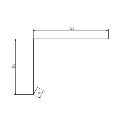Pas nadrynnowy długi na dach płaski ( gont / papa / balkon / taras ) - dł. 2mb